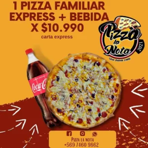 1 Pizza Familiar Express + Bebida